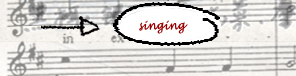singing